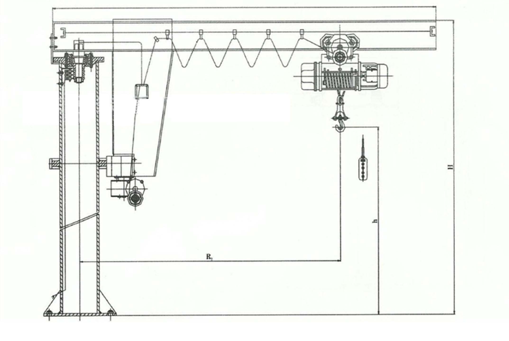 BZD型起重機，懸臂吊，懸臂起重機，定柱式起重機，起重機，定柱式懸臂起重機，定柱式懸臂吊<m met-id=26 met-table=product met-field=keywords></m>